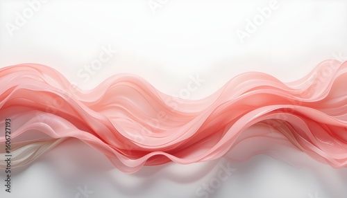 Abstract flowing waves in soft pink and red hues. Elegant, fluid, and artistic background for modern designs, beauty, or sensual themes