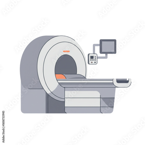 Medical center MRI scanner icon transparent background