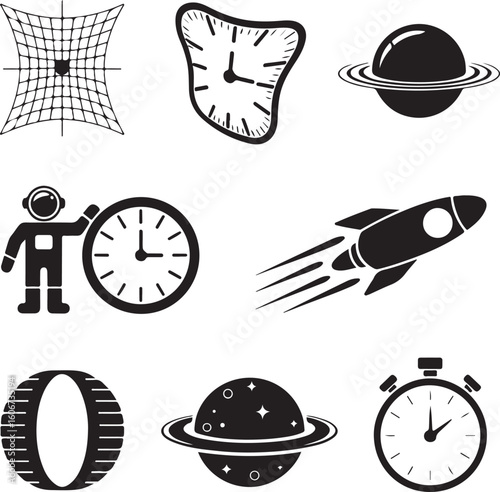 Diabetes Management Icons Glucose Monitor, Insulin Pen, Diet Control, and Health Tools in Doodle Style