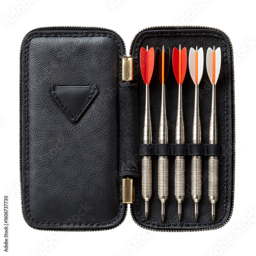 Keeper's tranquilizer dart case. Isolated white background. Png format