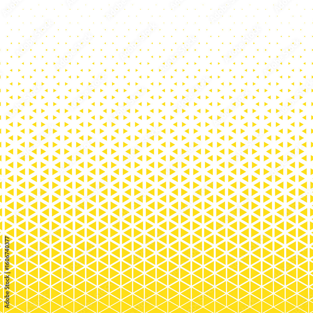 Abstract geometric triangle halftone pattern on white background Abstract geometric triangle halftone pattern on white background