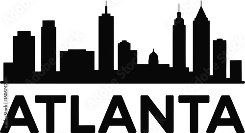 Austin Texas Skyline Silhouette Illustration with City Name a simple black and white design featuring the city s iconic buildings against a clean background perfect