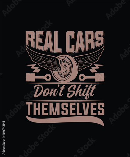 Car Typography Tee Design, EPS, VECTOR
