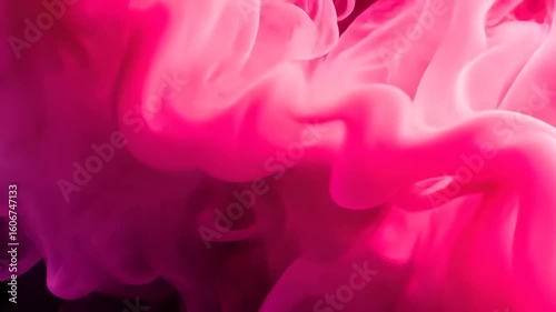 Abstract pink smoke motion video for artistic background and visual effects