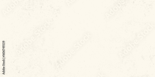 Ecru grain paper texture. Vintage textured background with dots, speckles, specks, flecks and particles. Craft repeating wallpaper. Natural cream grunge surface background. Vector backdrop