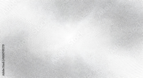 Abstract Dot Wave Pattern – High-Resolution Monochrome Optical Illusion Art Background