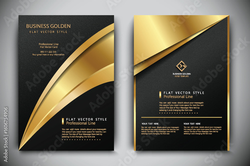 Business brochure template design. | Premium Vector