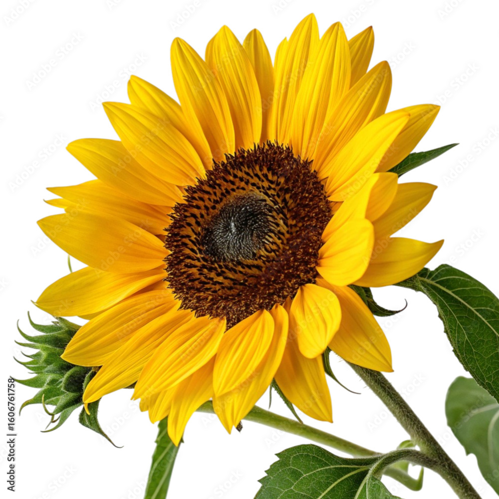Obraz premium sunflower isolated on white background