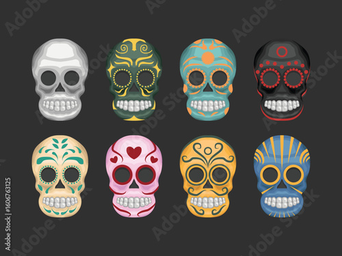 sugar skull traditional gothic rose culture mexican november tradition halloween dead festive latino