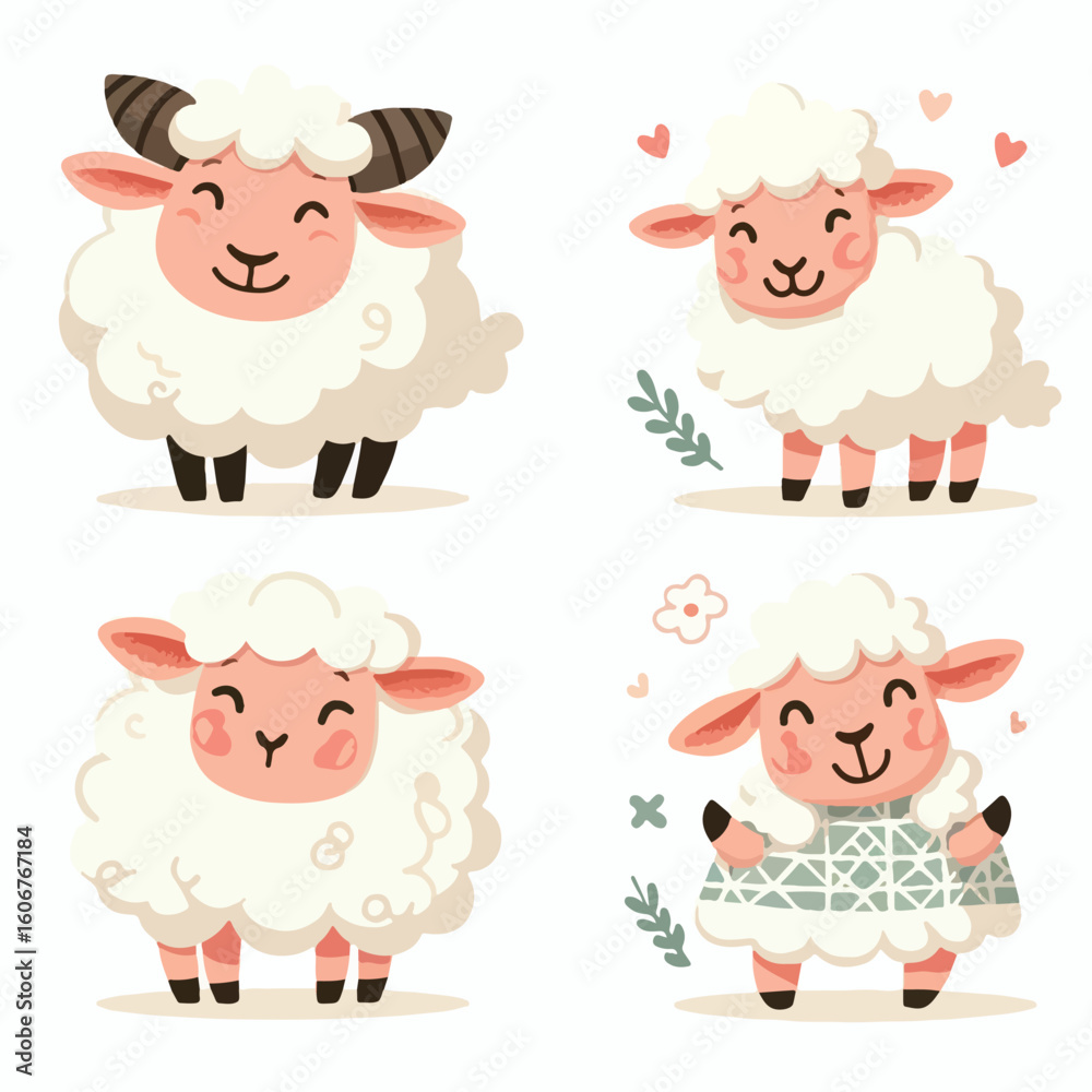 Obraz premium Happy sheep