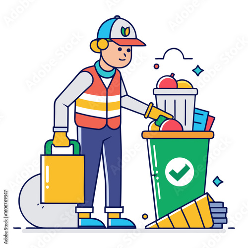 man with mop