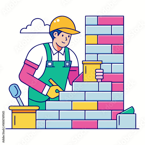 construction worker with clipboard