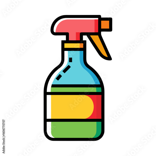spray bottle isolated on white