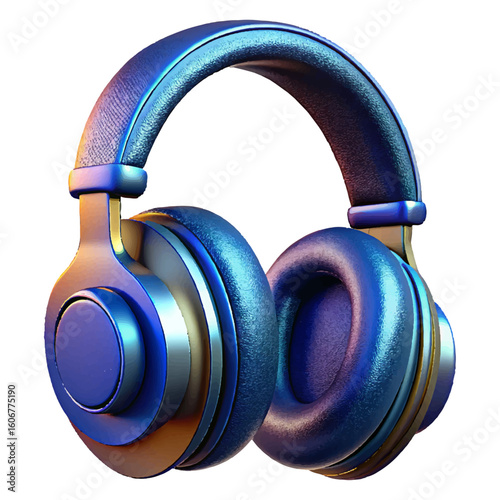 Immersive blue headphones offer crystal clear sound for music, gaming, and podcast listening pleasure