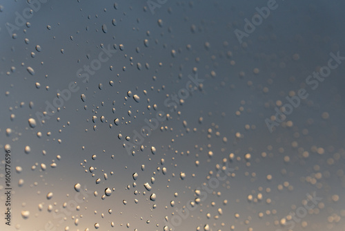 Rain drops on the window