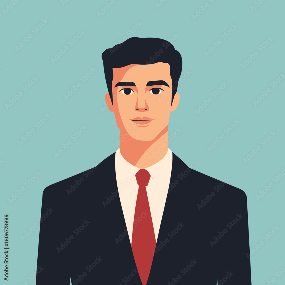 business man upper body character. flat design style minimal vector illustration. business man upper body character. flat design style minimal vector illustration.