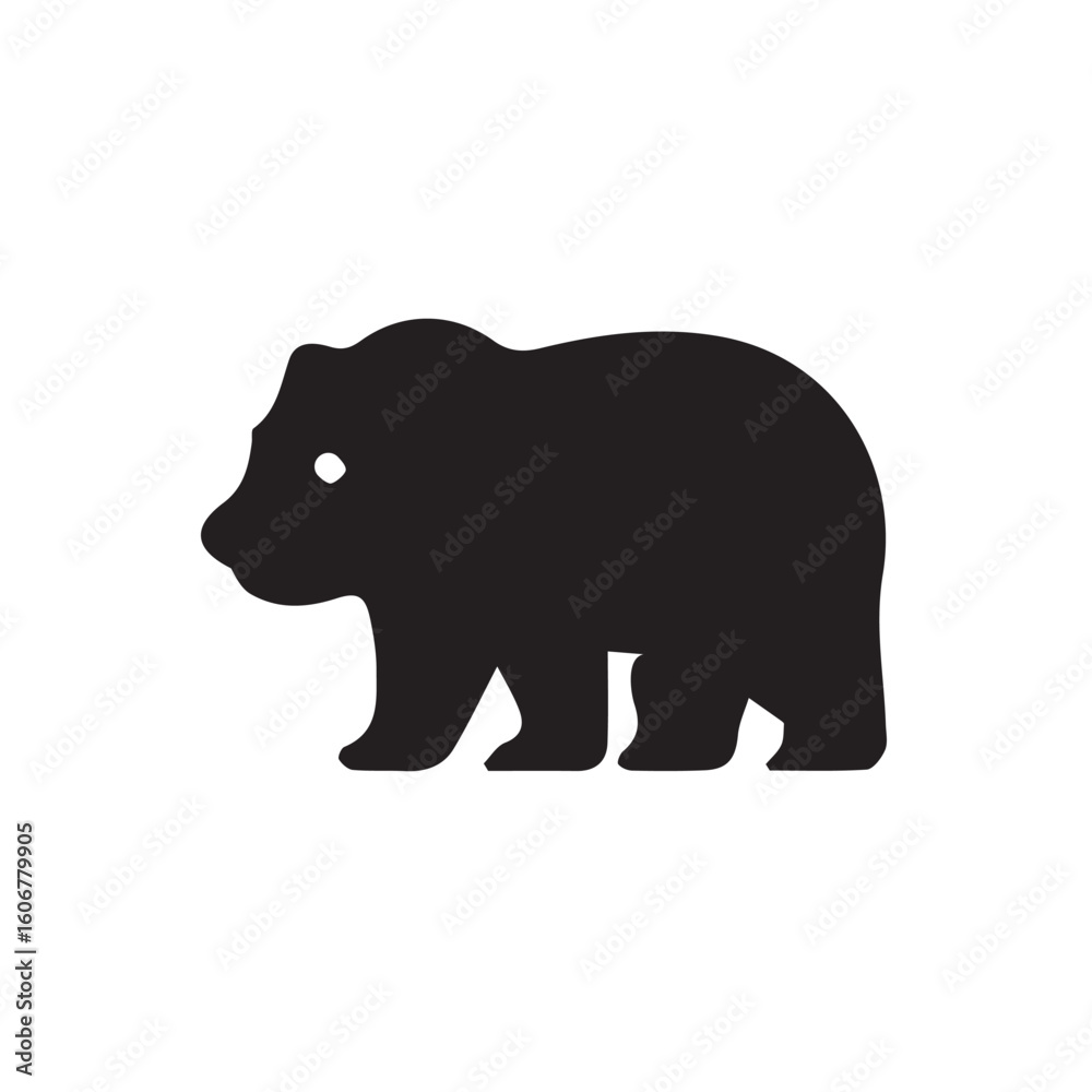 Fototapeta premium silhouette of bear
