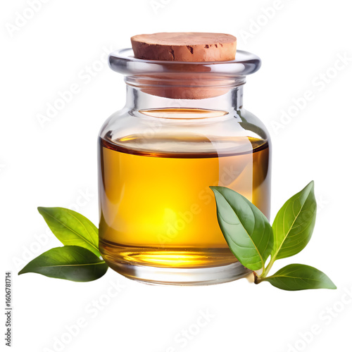 Pure Tea Tree Essential Oil in Glass Bottle