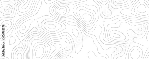 Black contour lines on white background topographic map pattern 2