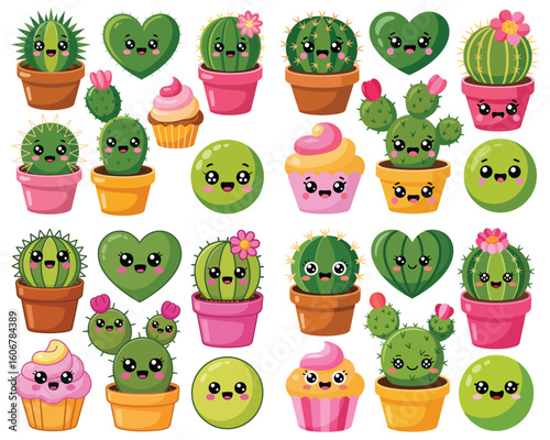 Kawaii Cacti and Cupcakes Collection cactus cute