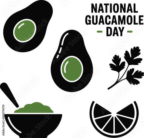 guacamole, avocado, avocado slice, guacamole bowl