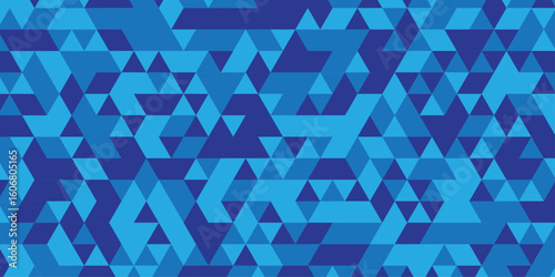 Triangle Vector Abstract Geometric Technology seamless pattern Background. triangular mosaic backdrop design. Triangle polygonal square abstract banner background.