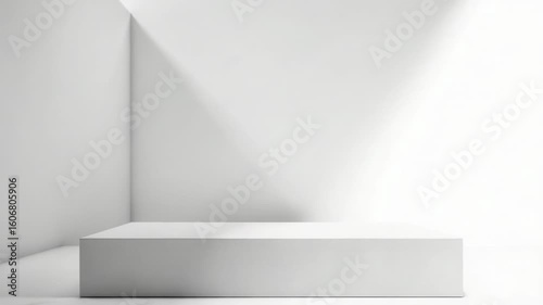 Wallpaper Mural A blank space with a white wall, suitable for use in minimalist designs or as a backdrop Torontodigital.ca