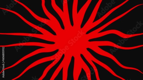 abstract red sun rays wave background footage in 4k.  abstract red background video footage