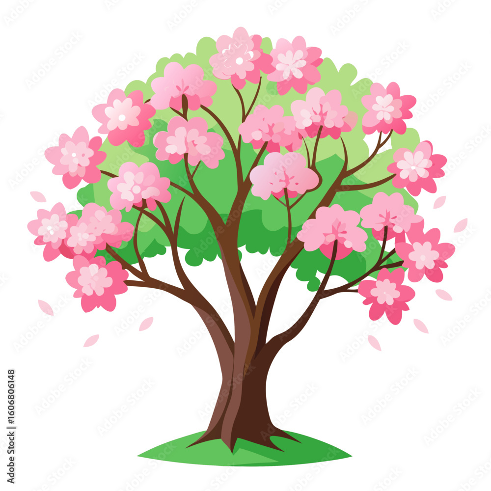 Fototapeta premium tree with pink flowers