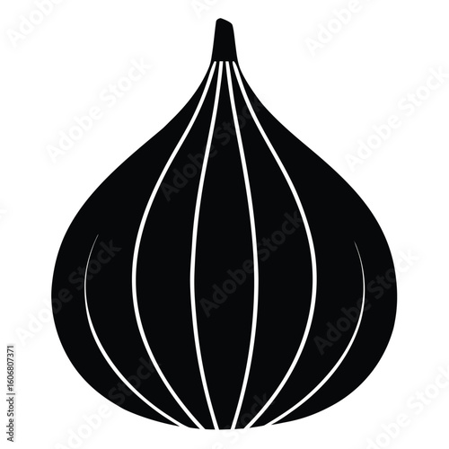 ripe onion isolated on white