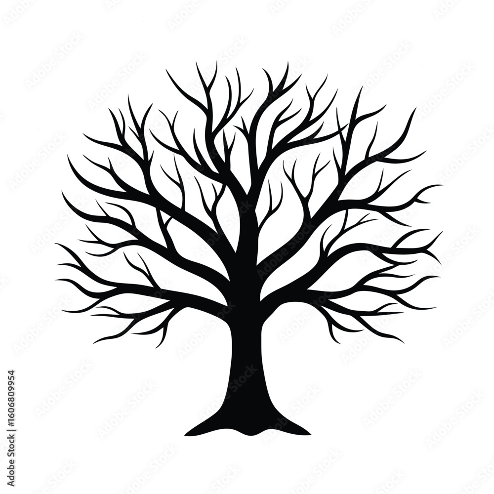 Fototapeta premium tree silhouette vector