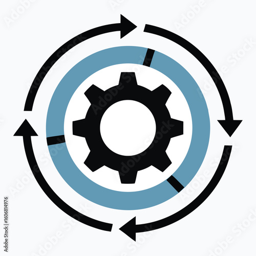 gear cog engineering wheel machinery vector illustration