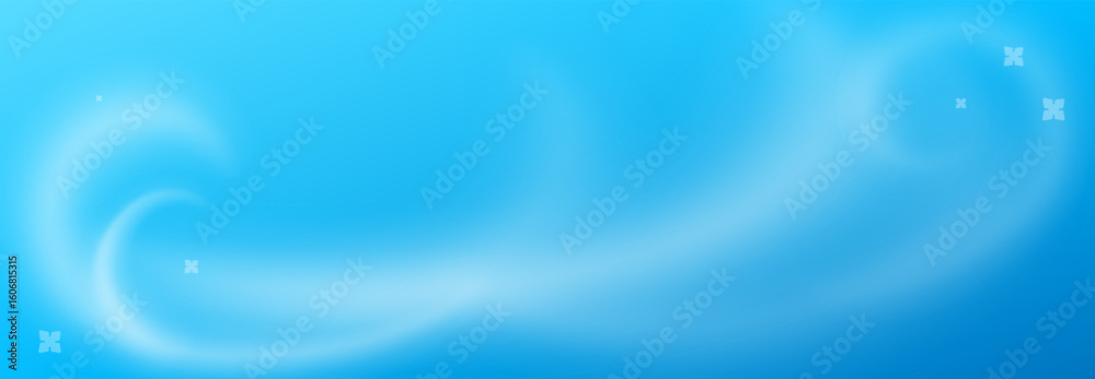 Air conditioner wind flow effect. Cool fresh air on light blue background, ac fresh cold breeze