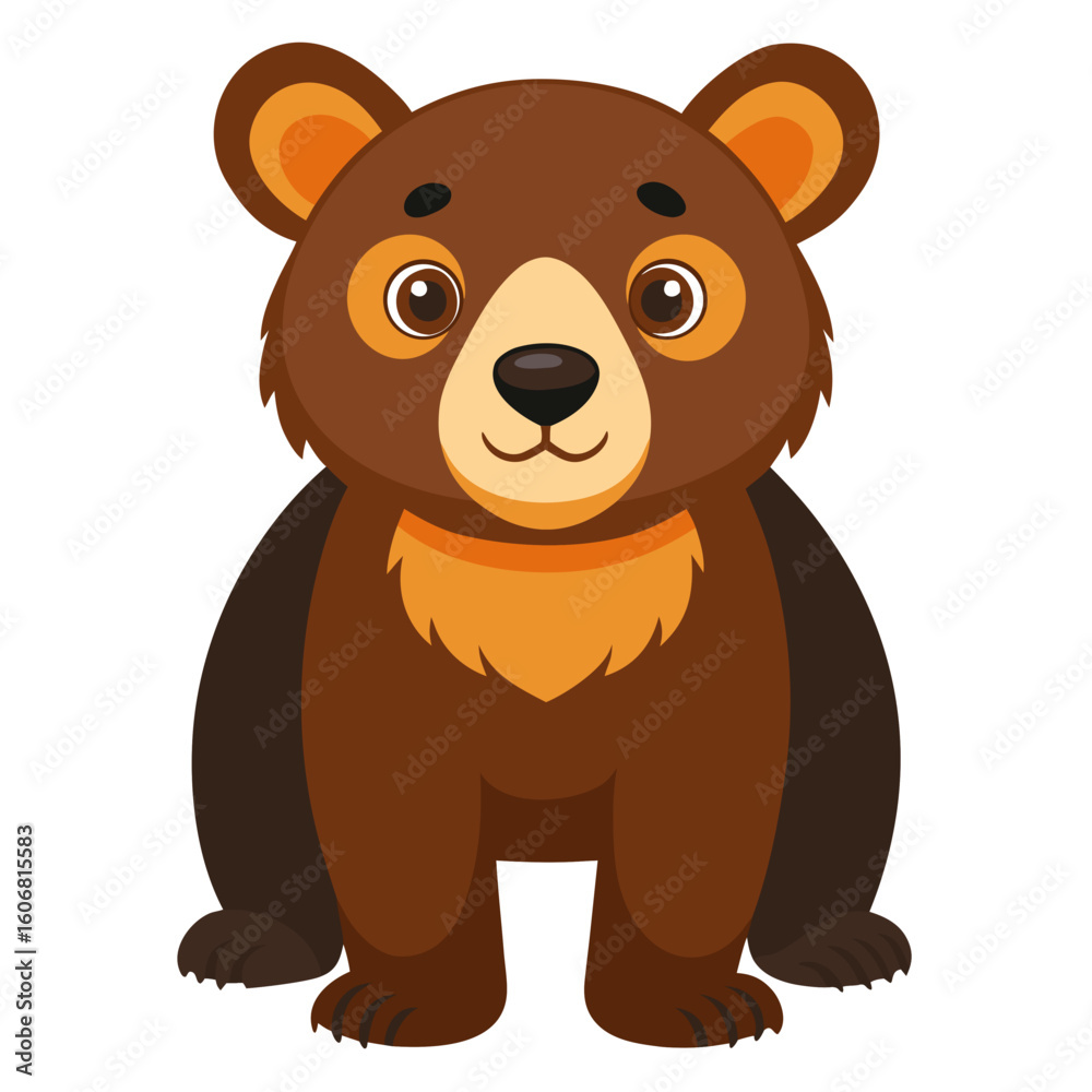 Obraz premium brown bear cartoon
