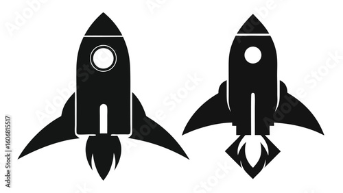 Space rocket vector illustration of space shuttle launch with cartoon spaceship icon and technology design symbol