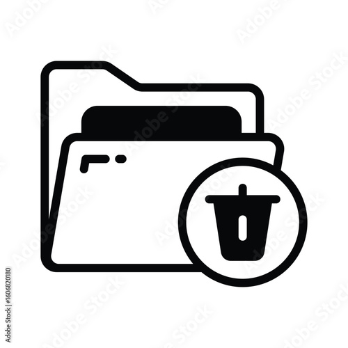 Check out this glyph icon of delete folder option