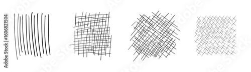 vector scribble pen stroke collection