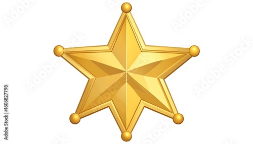 Golden sheriff star