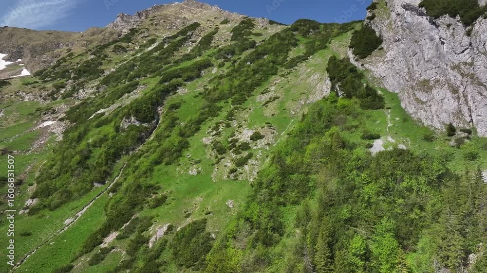 Aerial view of Havran and Zdiarska Vidla summits, Tatra Mountains, Slovakia Aerial view of Havran and Zdiarska Vidla summits, Tatra Mountains, Slovakia