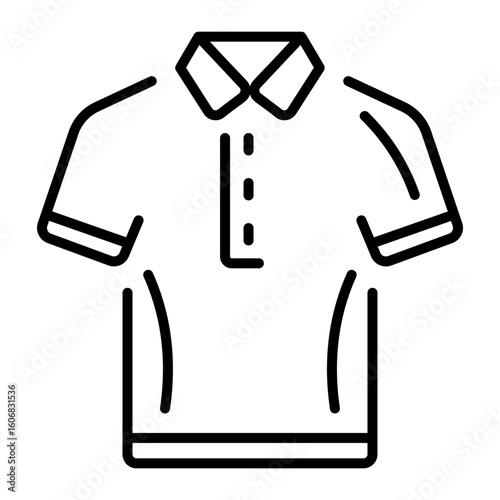 A linear style icon representing shirt