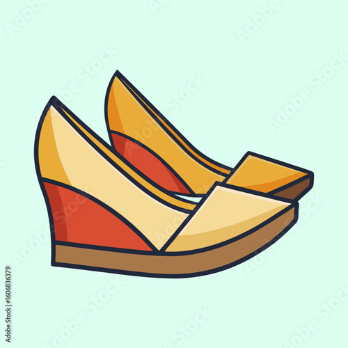 vector illustration of wedges