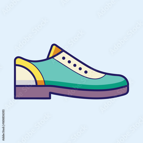 vector illustration of a footwear