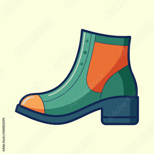 illustration of ankle boots