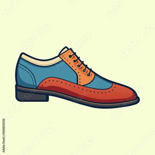vector illustration of brogues 