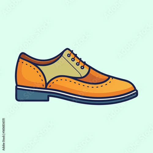 vector illustration of brogues 