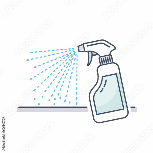 cleaning spray bottle