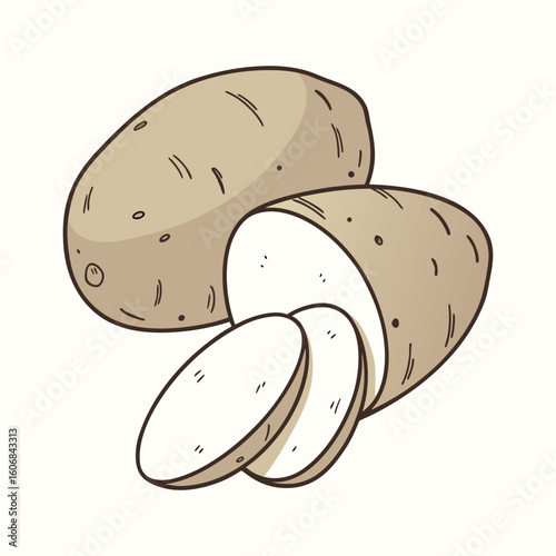 potato chips isolated on white