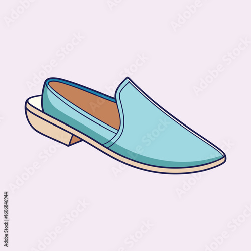 illustration of a mules shoes