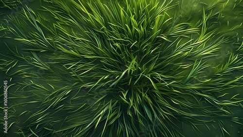 Top-Down Fresh Green Grass Texture