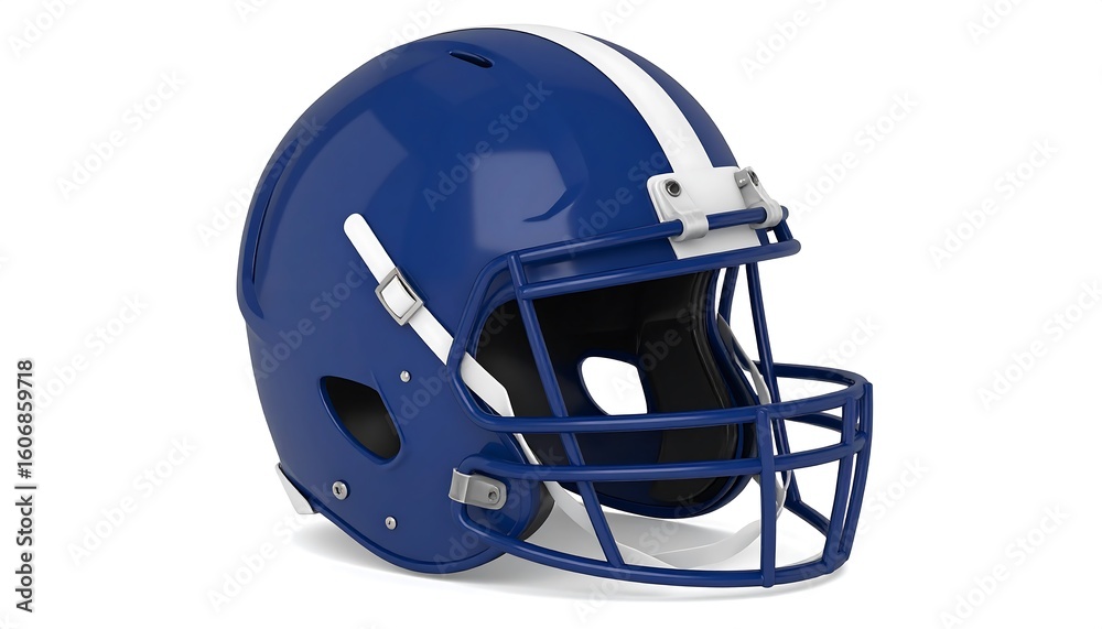 Fototapeta premium A blue football helmet